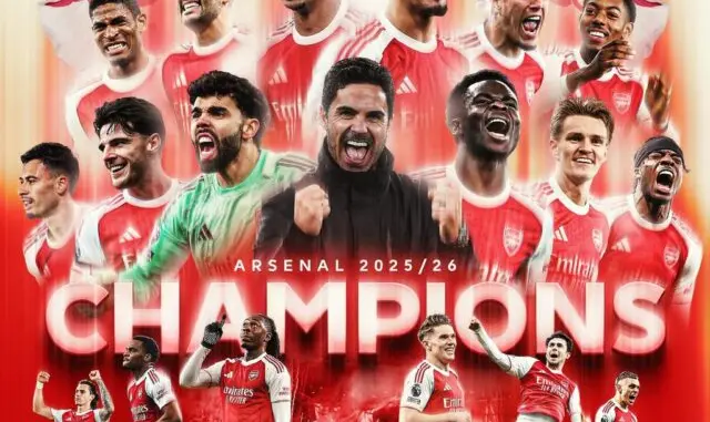 Arsenal Crowned EPL 2026 Champions