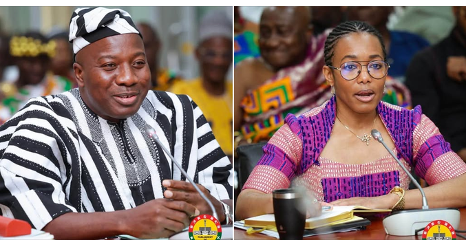 Mahama Ayariga and Zanetor Agyeman-Rawlings